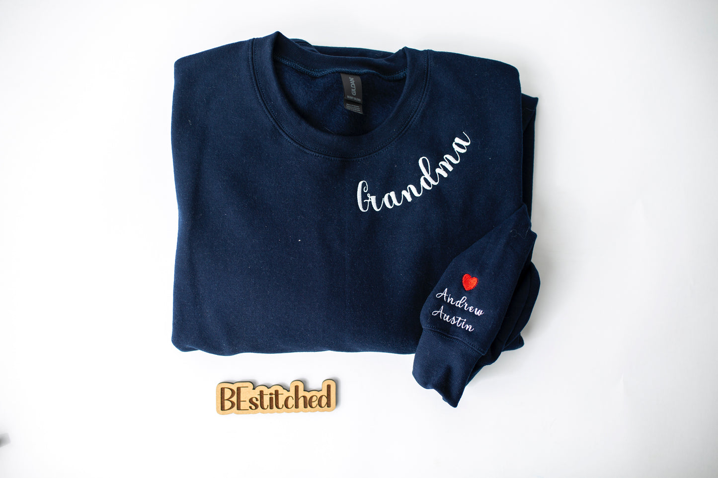 Mrs. & Grandma Embroidered Sweatshirt