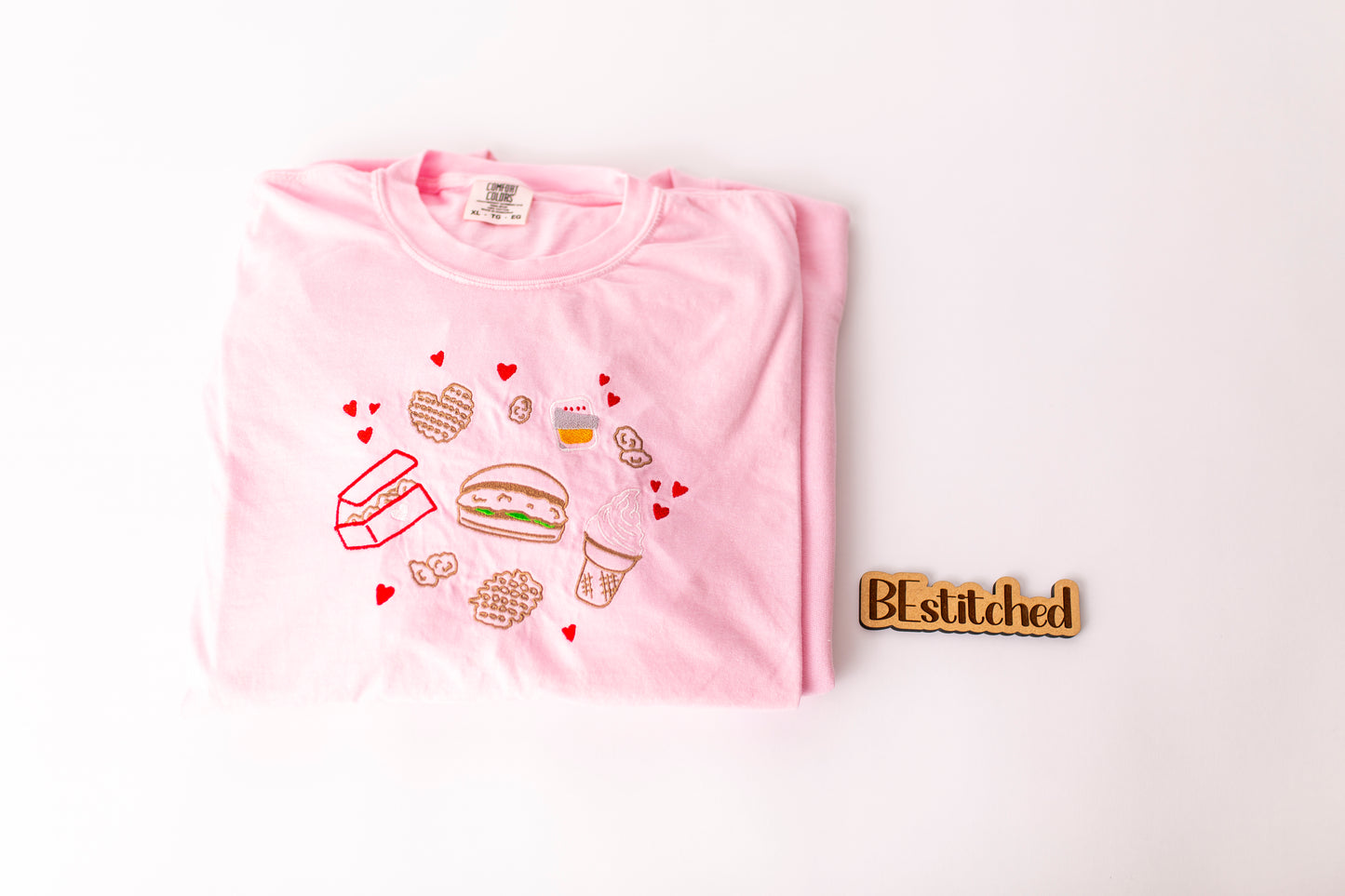 Eat More Chicken Embroidered Tshirt