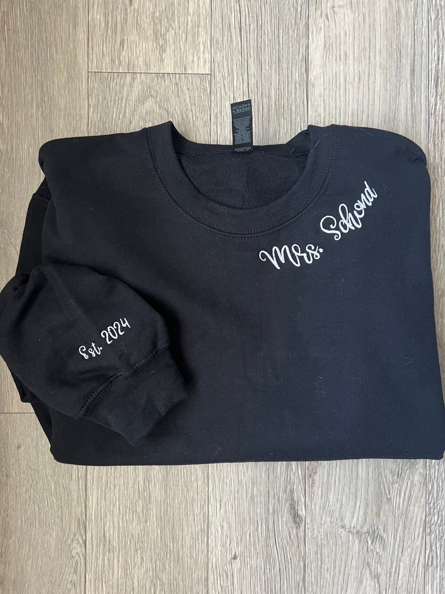 Mrs. & Grandma Embroidered Sweatshirt