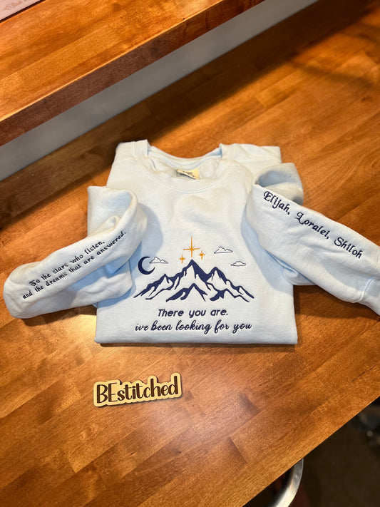 "There you are" Mom Sweatshirt Keepsake