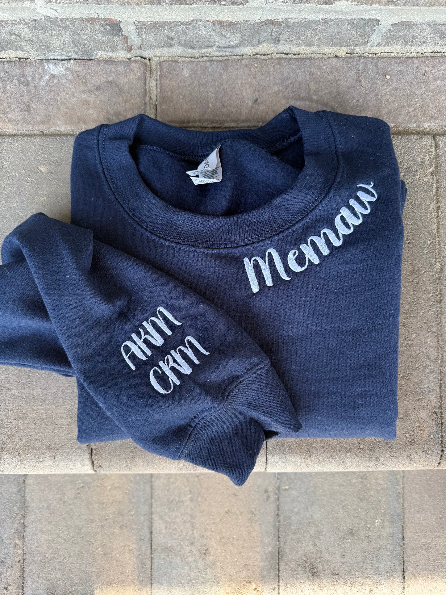 Mrs. & Grandma Embroidered Sweatshirt