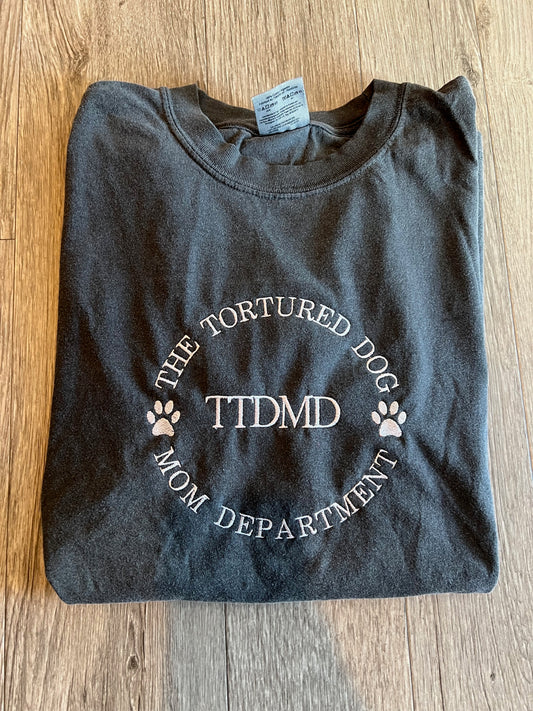 TTPD Dog Mom Embroidered Tshirt