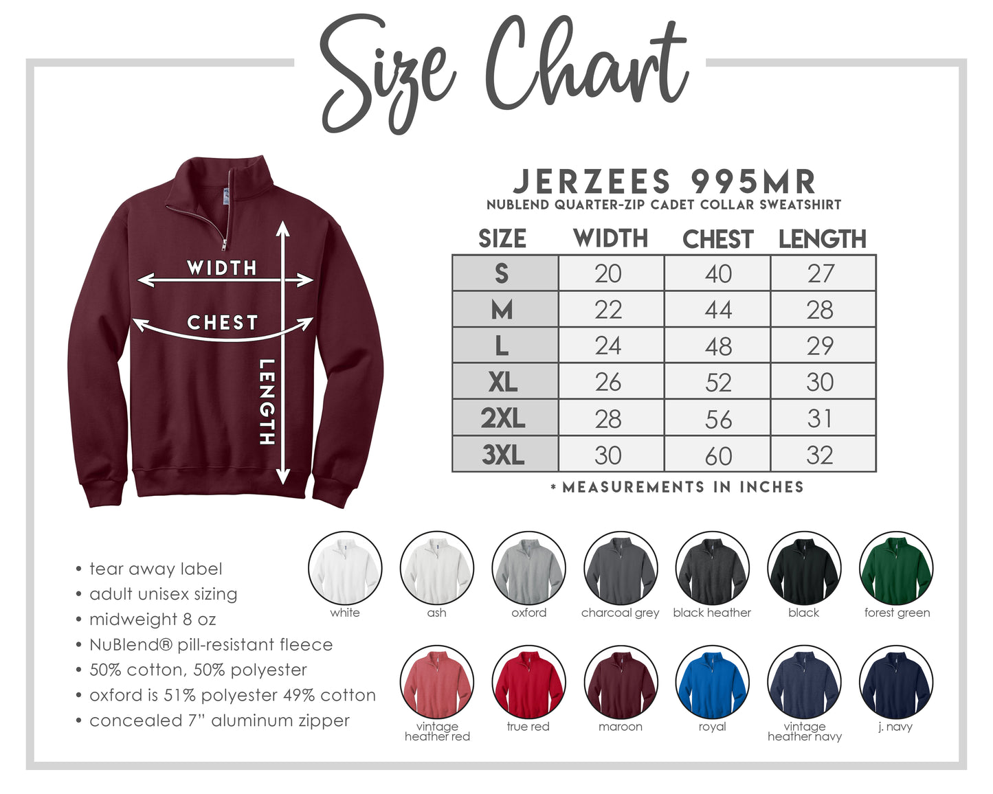 Custom Embroidered Quarter Zip up